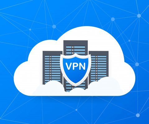 Image of VPN on shield icon